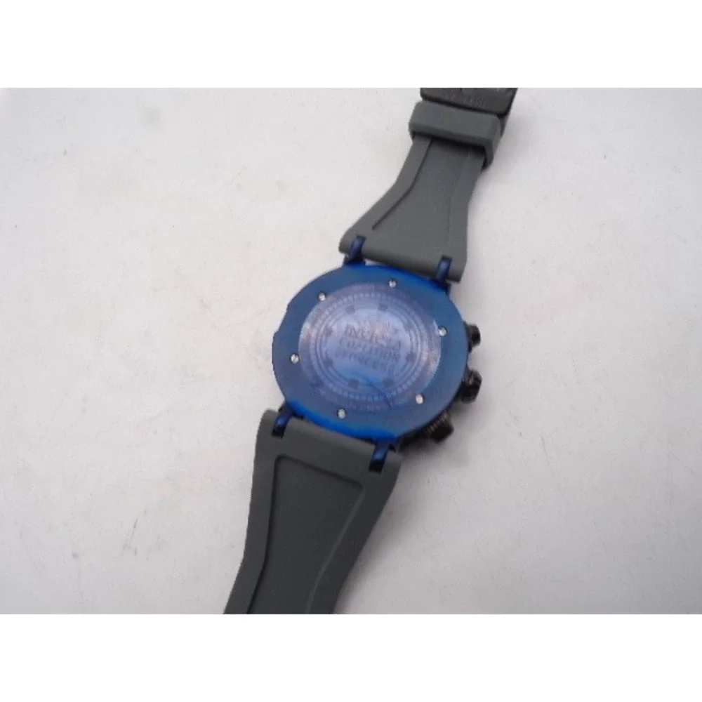 Invicta Coalition Forces Chronograph Mens Watch‎ Blue Grey Silicone Strap READ
